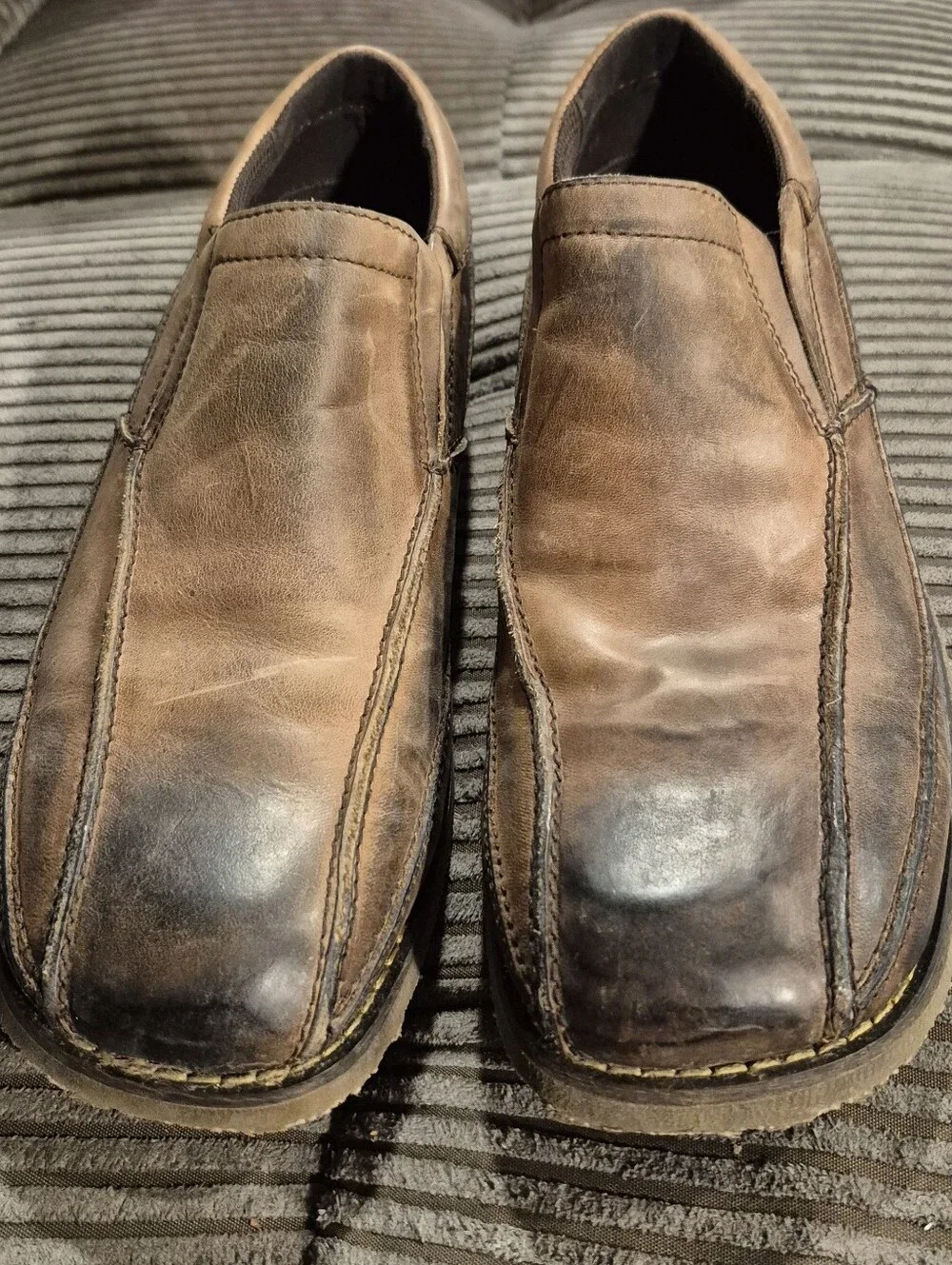 Bed Stu Men's Brown Leather Loafers Size 10